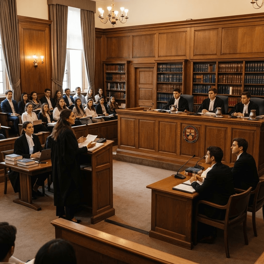 قاعة المحاكمات الصورية